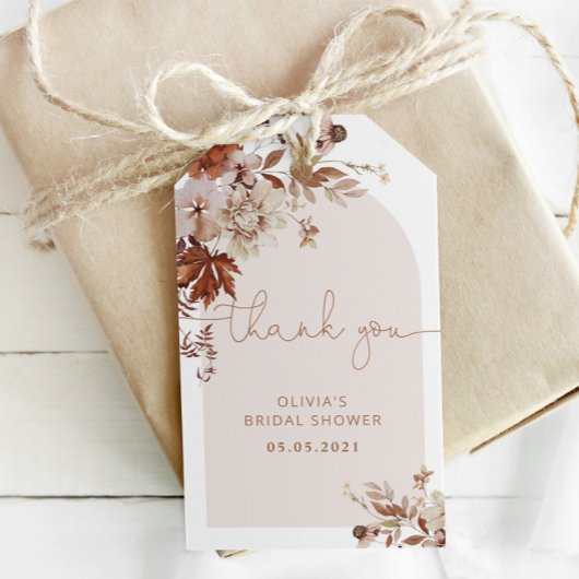 Boho fall Brautparty Geschenketiketten Geschenkanhänger