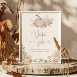 Boho Fall datiert Nachtgedanken. Boho pumpkin Date Poster<br><div class="desc">Boho Fall datieren Nachtideen Poster,  Boho Kürbis Date Jar Poster. Matching-Elemente verfügbar.</div>