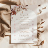 Boho fall Er sagte, sie sagte Brautparty