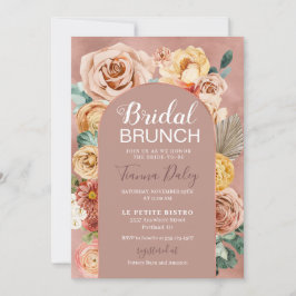 Boho Fall Floral Bridal Brunch  Einladung