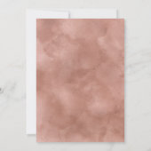 Boho Fall Floral Bridal Brunch Einladung (Rückseite)