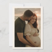 Boho Fall Floral Hello Baby Baby Shower Party Einladung (Rückseite)