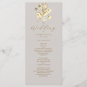 Boho Fall Floral Wedding Program Programm (Vorderseite)