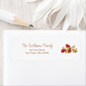 Boho Fall Foliage Elegante Rücksendeadresse (Insitu)