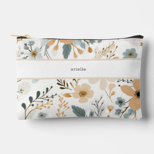 Boho Fall Foliage persolisiert Zubehörtasche (Vorderseite)