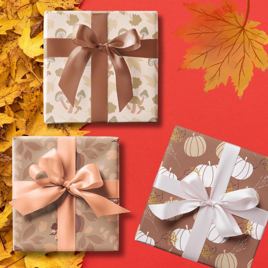 Boho Fall Geschenkpapier Set
