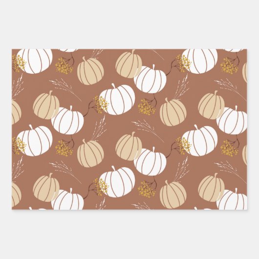 Boho Fall Geschenkpapier Set (Vorderseite)