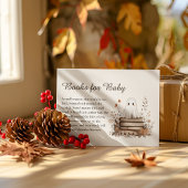 Boho Fall Ghost Baby Duschbücher für Baby Begleitkarte