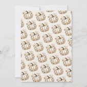 Boho Fall Ghost Floral Halloween Boy Baby Dusche Einladung (Rückseite)