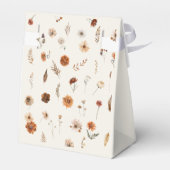 Boho Fall Ghost Floral Oh Boy Baby Shower Geschenkschachtel (Rückseite)