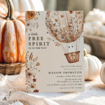 Boho Fall Ghost Wildblume Halloween Kinderdusche