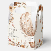 Boho Fall Ghost Wildflower Halloween Baby Shower Geschenkschachtel (Geöffnet)