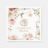 Boho Fall Girl Babydusche Serviette (Vorderseite)