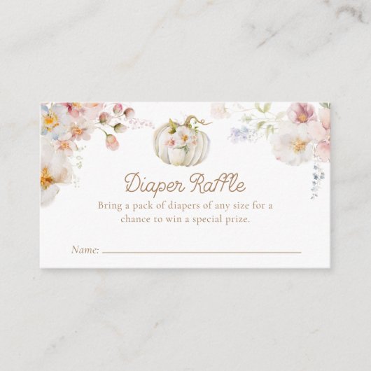 Boho Fall Girl Babyduschmaschine Windelwanne Begleitkarte (Vorderseite)