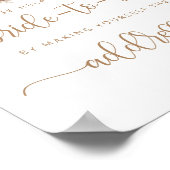 Boho Fall helfen der geschäftigen Braut Adresse un Poster (Ecke)