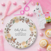 BOHO Fall Herbst Herbst Butterfly Babydusche Pappteller (Party)