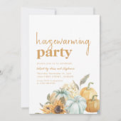 Boho Fall Herbstwärmung Party Einladung (Vorderseite)