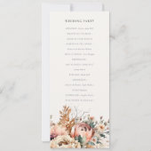 Boho Fall Herbstwochenfeier Einladung (Rückseite)