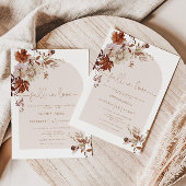 Boho Fall in Liebe Brautdusche Einladung