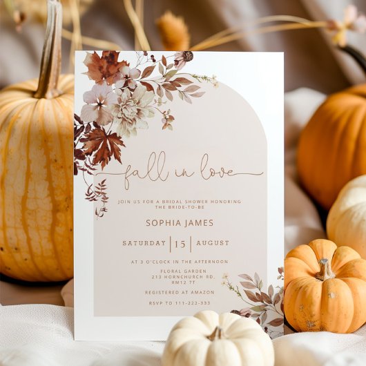 Boho Fall in Liebe Brautdusche Einladung