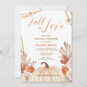 Boho Fall in Liebe Bridal Dusche Einladung (Vorderseite)