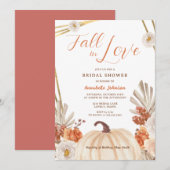Boho Fall in Liebe Bridal Dusche Einladung (Vorne/Hinten)