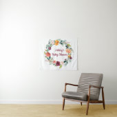 Boho Fall in Liebe Chic Herbst Babydusche Hintergr Wandteppich (Beispiel (Horizontal))