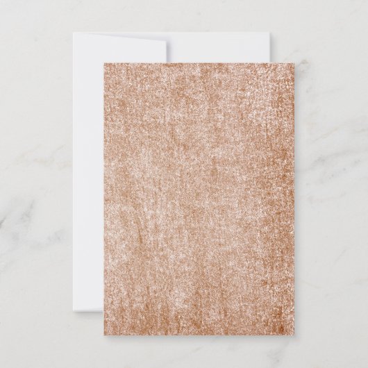 Boho Fall in Liebe Flora Burnt Orange Brautparty Dankeskarte (Rückseite)