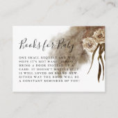 Boho Fall in Liebe Pampas Grass Buchanfrage Begleitkarte (Vorderseite)