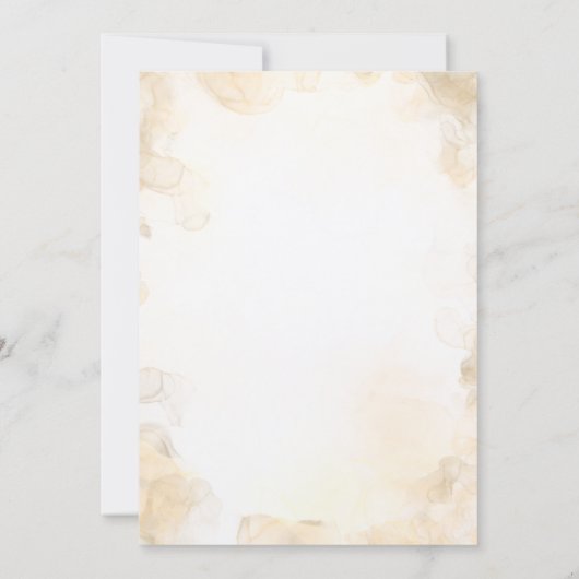 Boho Fall in Liebe Sephia Bridal Dusche Einladung (Rückseite)