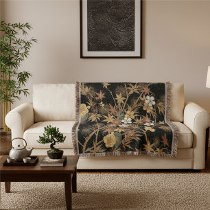 Boho Fall Japanisch Decke