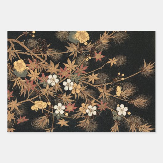Boho Fall Japanisch Geschenkpapier Set (Vorderseite)