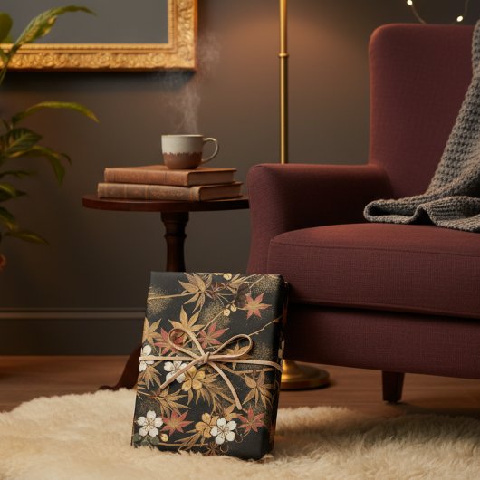 Boho Fall Japanisch Geschenkpapier Set