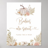 Boho Fall kleiner Kürbis Babies sind süßes Poster (Vorne)