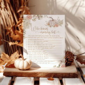 Boho Fall Kürbis Blumenkohl Wer Mami am besten ken