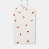 Boho Fall Kürbis Danke Babydusche Geschenkanhänger (Rückseite)