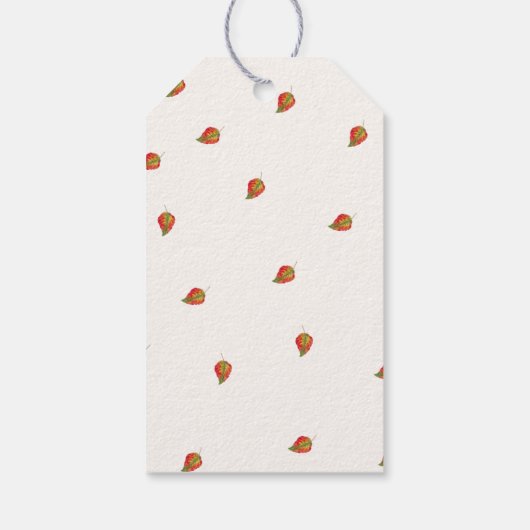 Boho Fall Kürbis Danke Babydusche Geschenkanhänger (Rückseite)