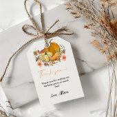 Boho Fall Kürbis Danke Geburtstag Geschenkanhänger