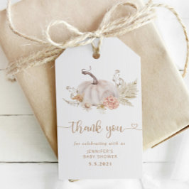 Boho Fall Kürbis danke Ihnen Tag Geschenkanhänger