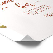 Boho Fall Kürbis-Mama-Oosa-Bar-Poster Poster (Ecke)