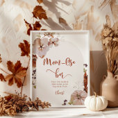 Boho Fall Kürbis-Mama-Oosa-Bar-Poster Poster