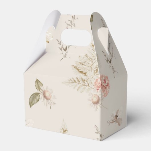 Boho Fall Kürbis Paper Favor Box Geschenkschachtel (Rückseite)