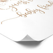 Boho Fall Kürbis raten Sie das Baby Food Poster (Ecke)