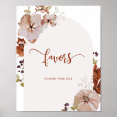 Boho Fall Kürbisfavoriten bitte Poster nehmen (Vorne)