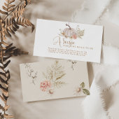 Boho Fall Kürbiskürbis Brautkreuz Beilage Begleitkarte