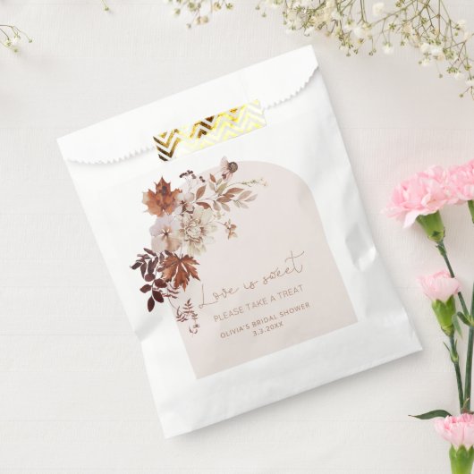Boho Fall Liebe ist süß nehmen Sie eine Leckerei Geschenktütchen (Versiegelt)