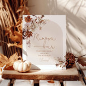 Boho Fall mimosa Bar Poster