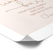 Boho Fall mimosa Bar Poster (Ecke)