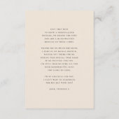 Boho Fall Pampas & Pumpkin Brautparty Dankeskarte (Rückseite)