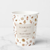 Boho Fall Pappbecher (Rückseite)